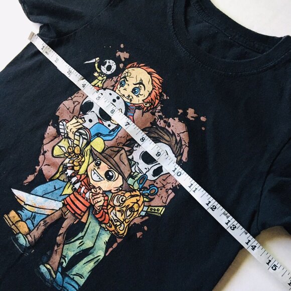 Horror Movie Cartoon Characters Boys Shirt Size 4T - Picture 4 of 6